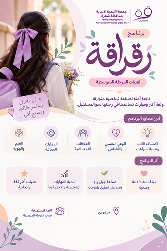 برنامج رقراقة لفتيات المرحلة المتوسطة